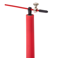 Скакалка RP-202 с подшипниками, с пластиковыми ручками, красный, 3 м