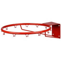 Кольцо баскетбольное без сетки (труба) AN-10 №7 (450 мм) Красный